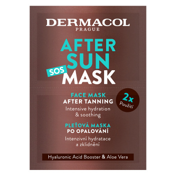 DERMACOL After Sun Pleťová maska 2 x 8 ml (Přípravky po opalování) - Hydratační