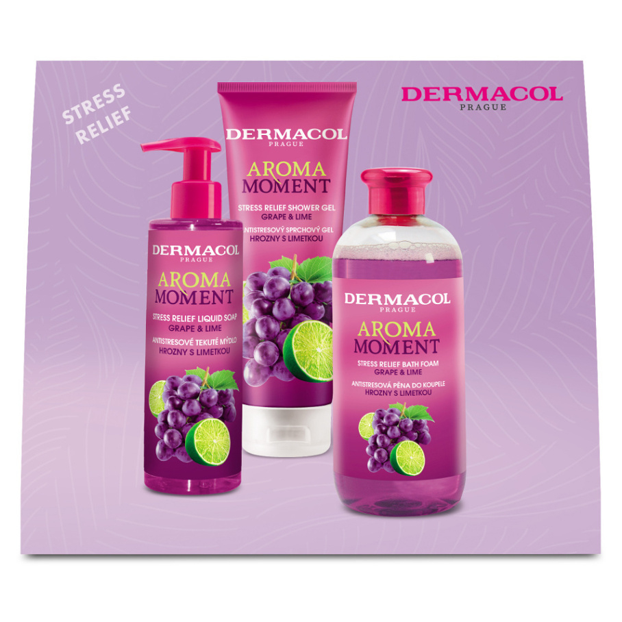 DERMACOL Aroma Moment hrozny s limetkou Dárkový set