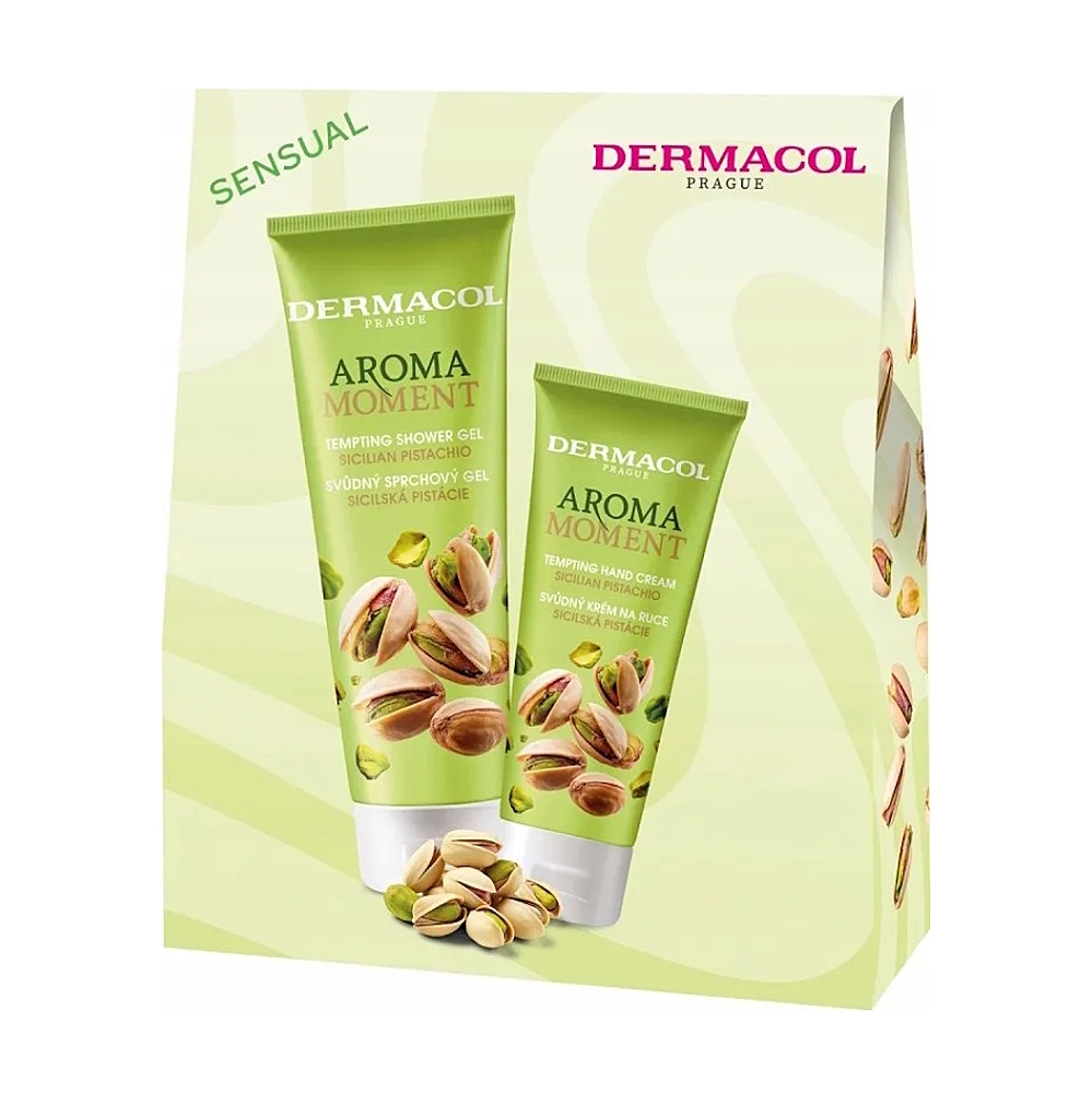 DERMACOL Aroma Moment Pistácie dárkové balení SG 250 ml+ krém 100 ml