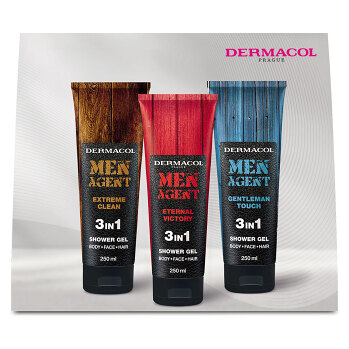 DERMACOL Men agent mix pánských sprchových gelů Dárkový set (Kosmetické balíčky)
