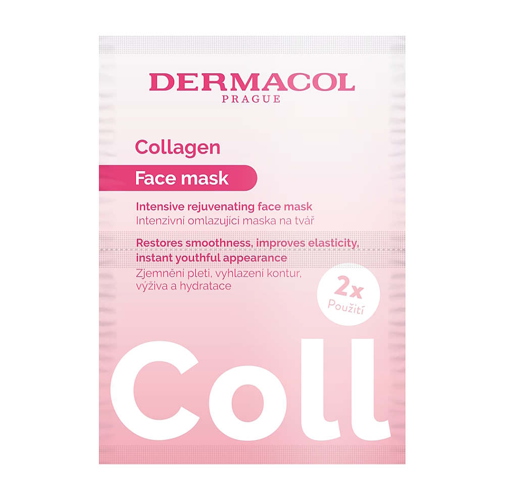DERMACOL Collagen intenzivní omlazující pleťová maska 2 x 8 ml