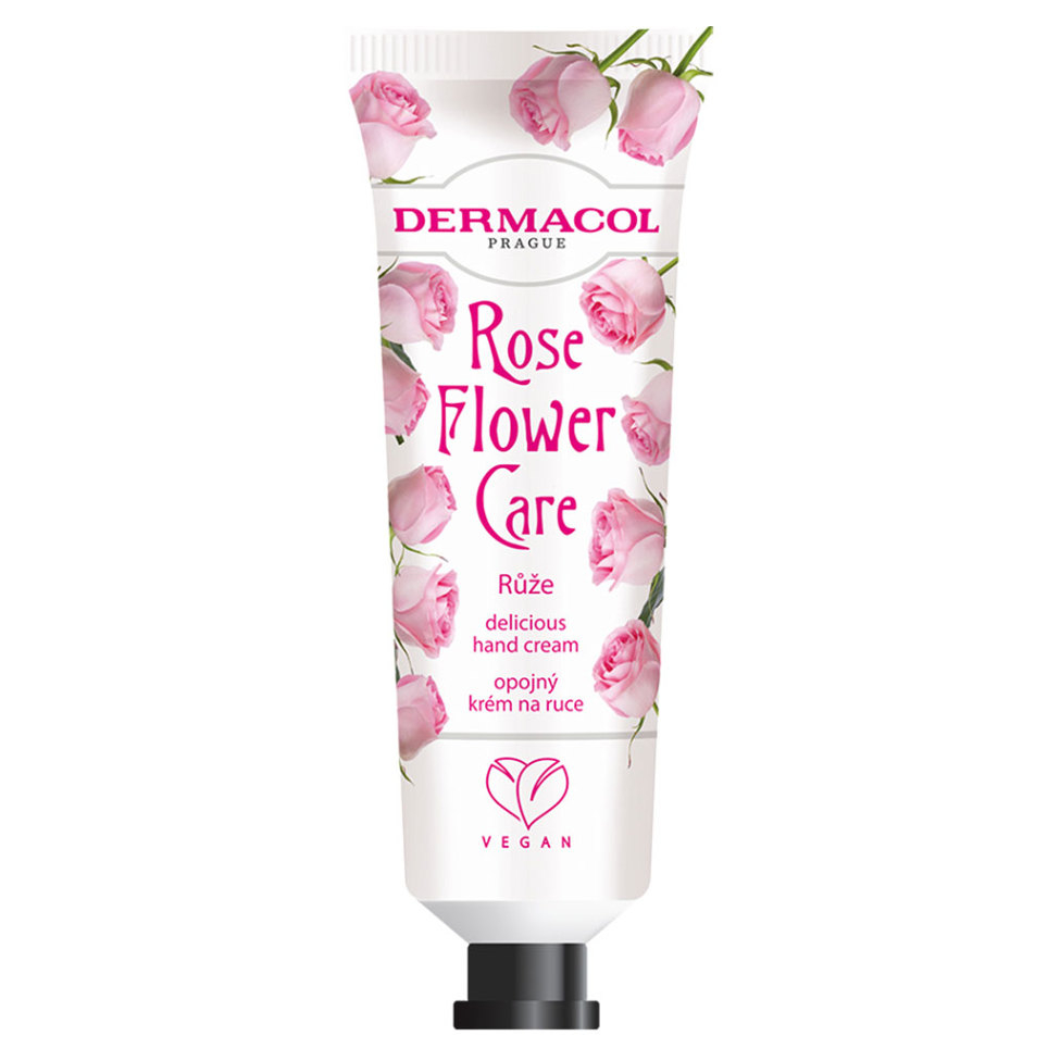 DERMACOL Flower Care Opojný krém na ruce Růže 30 ml