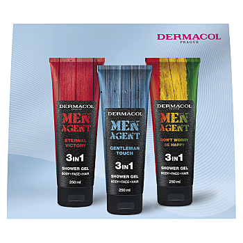 DERMACOL Men Agent mix sprchových gelů Dárkové balení (Kosmetické balíčky)