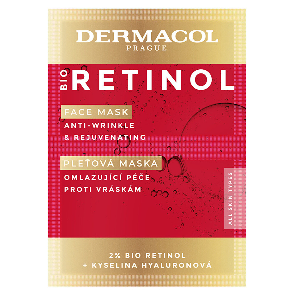 E-shop DERMACOL Bio Retinol Pleťová maska 2 x 8 ml