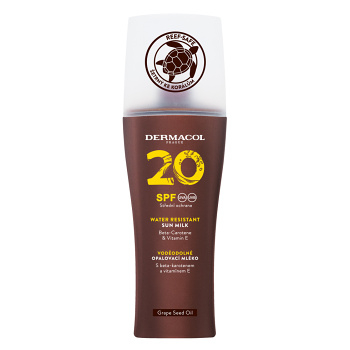 DERMACOL Sun  Mléko na opalování SPF 20 200 ml (Opalovací mléka) - Voděodolné