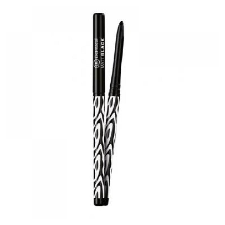 Levně DERMACOL Black Sensation Matt Black Matná tužka na oči 0,35 g