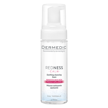 DERMEDIC Redness Zklidňující čistící pěna 170 ml (Dermokosmetika čištění pleti) - Ošetřující, Čistící, Dermokosmetika