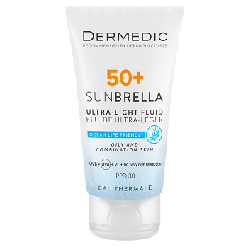 DERMEDIC Sunbrella Emulze mastná a smíšená pleť SPF50+ 40 ml (Dermokosmetika opalovací mléka a gely) - Hypoalergenní