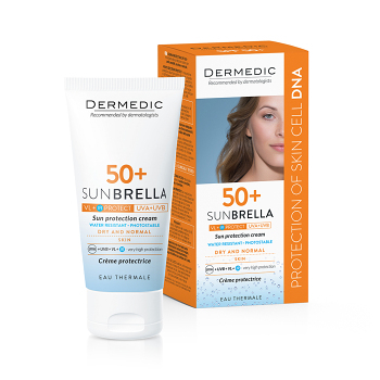 DERMEDIC Sunbrella Krém na opalování SPF 50+ 50 g (Dermokosmetika opalovací krémy) - Voděodolné