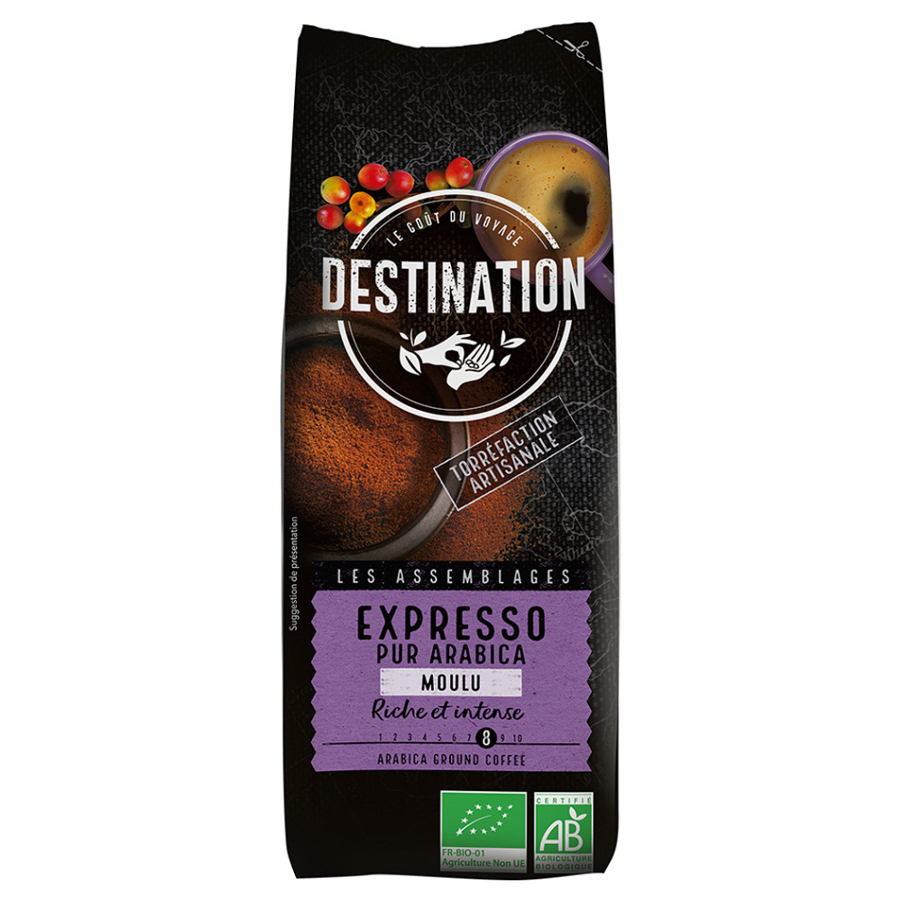 DESTINATION Káva mletá espresso BIO 250 g