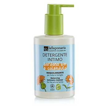 LA SAPONARIA Intimní mycí gel s měsíčkem pH 4,5 BIO 250 ml (Přírodní přípravky na sprchování a mytí) - Přírodní