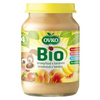 Dětská výživa broskvová s banány OVKO 190g - BIO