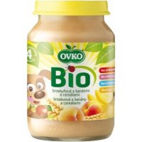 Dětská výživa s banány a cereáliemi OVKO 190g - BIO