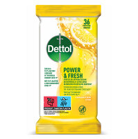 DETTOL Antibakteriální ubrousky na povrchy Citron a Limeta 36 ks