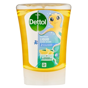 DETTOL Kids Bavič CitrusTekuté mýdlo náplň do bezdotykového dávkovače 250 ml (Náplně tekutého mýdla) - Antibakteriální