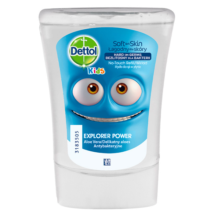 E-shop DETTOL Kids Dobrodruh Tekuté mýdlo náplň do bezdotykového dávkovače 250 ml