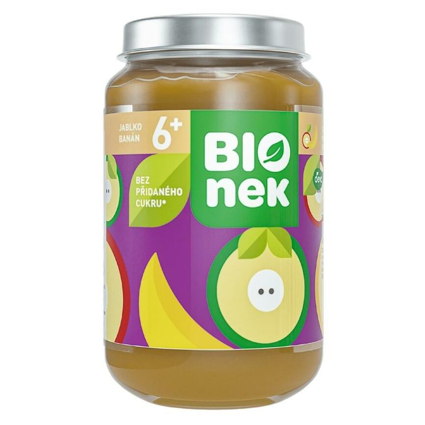 DEVA Bionek Ovocný příkrm Jablko a Banán od 6.měsíce 190 g