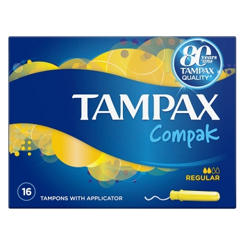 TAMPAX Compak Regular tampony s aplikátorem 16 ks