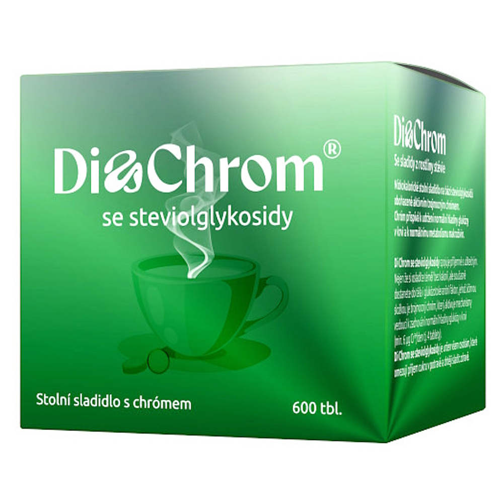 Di Chrom se steviolglykosidy stolní sladidly 600 tbl
