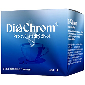 DI CHROM Stolní sladidlo 600 tablet (Tabletová sladidla) - DIA