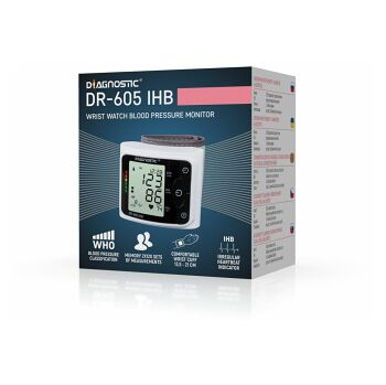DIAGNOSTIC automat.zápěstní tlakoměr DR-605 IHB, rozbalené