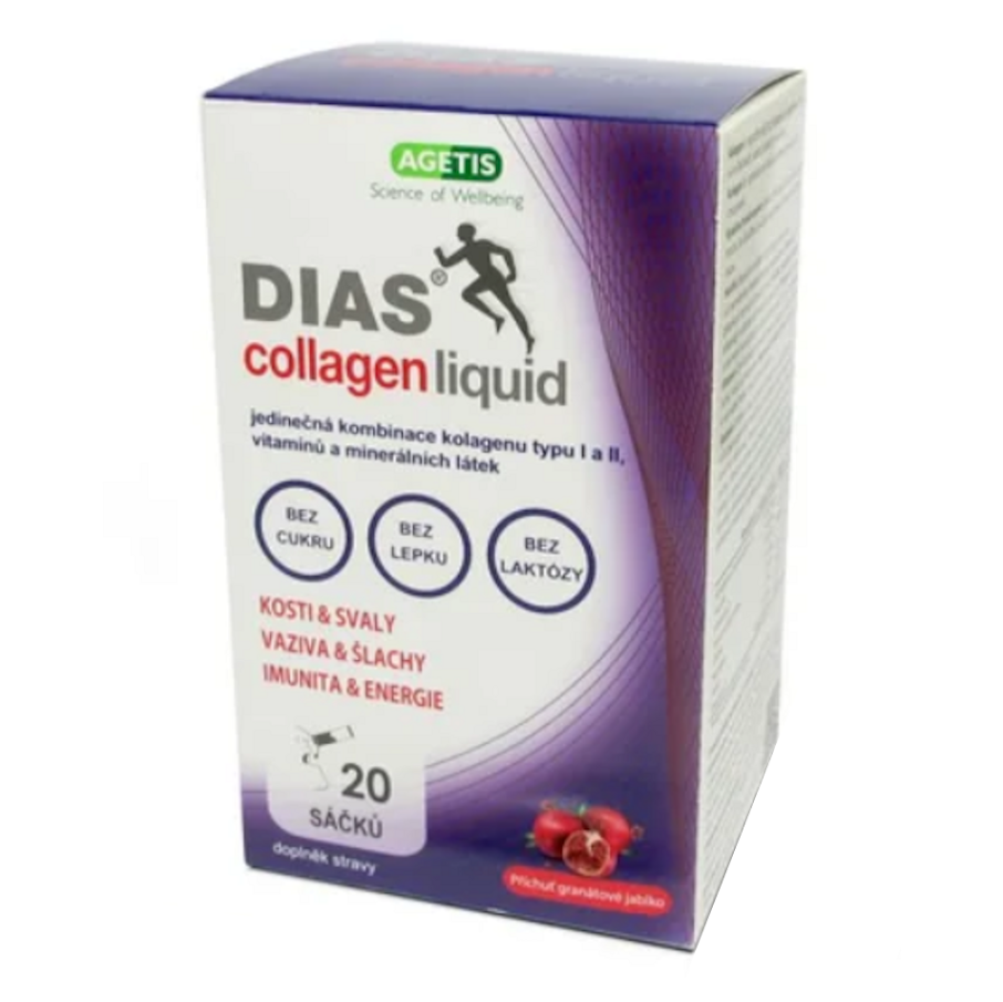 DIAS Collagen liquid granátové jablko 20 sáčků