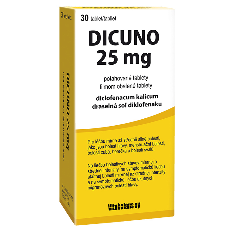 Levně DICUNO 25 mg potahované tablety 30 ks