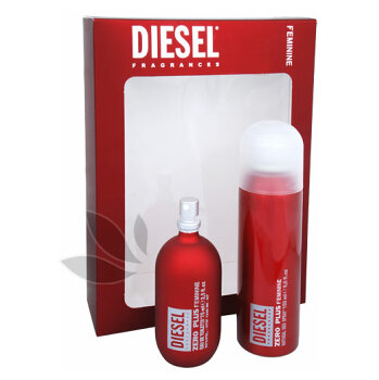 Diesel Zero Plus Feminine - toaletní voda s rozprašovačem 75 ml + deodorant ve spreji 150 ml