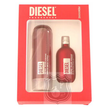 Diesel Zero Plus Feminine - toaletní voda s rozprašovačem 75 ml + sprchový gel 200 ml (Zničená krabička sady)