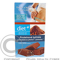 Diet +  Proteinová tyčinka čokoládová 3 x 41 g