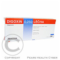 DIGOXIN 0,250 LÉČIVA  30X0.25MG Tablety