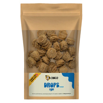 DINGO Drops rybí bezlepkové 250 g (Piškoty a sušenky pro psy)