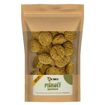 DINGO Piškoty se špenátem bezlepkové 250 g (Piškoty a sušenky pro psy)