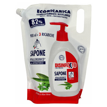 DISINFEKTO SAPONE Ecoricarica tekuté mýdlo s antibakteriální složkou 900 ml