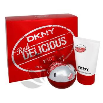 DKNY Be Delicious Red - parfémová voda s rozprašovačem 50 ml + tělové mléko 100 ml