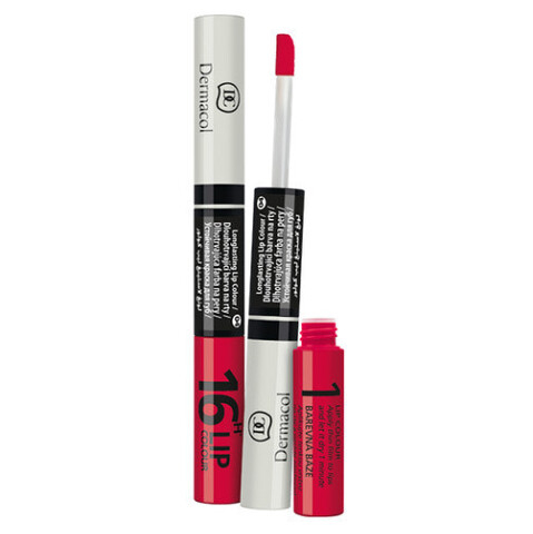 E-shop DERMACOL Lip Colour Dlouhotrvající barva na rty a lesk 2v1 16h Odstín 36