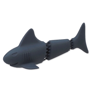 DOG FANTASY Sea Natural Toy žralok guma modrá 18,5 cm (Hračky pro psy)