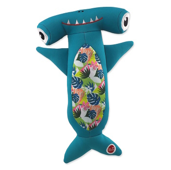 DOG FANTASY Water Float Plovoucí kladivoun turkysová 33 cm (Hračky pro psy)