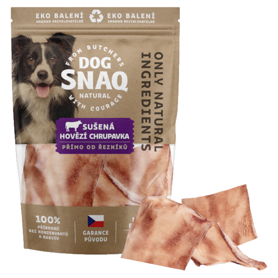 DOG SNAQ Hovězí kousky sušené lopatkové chrupavky 75 g