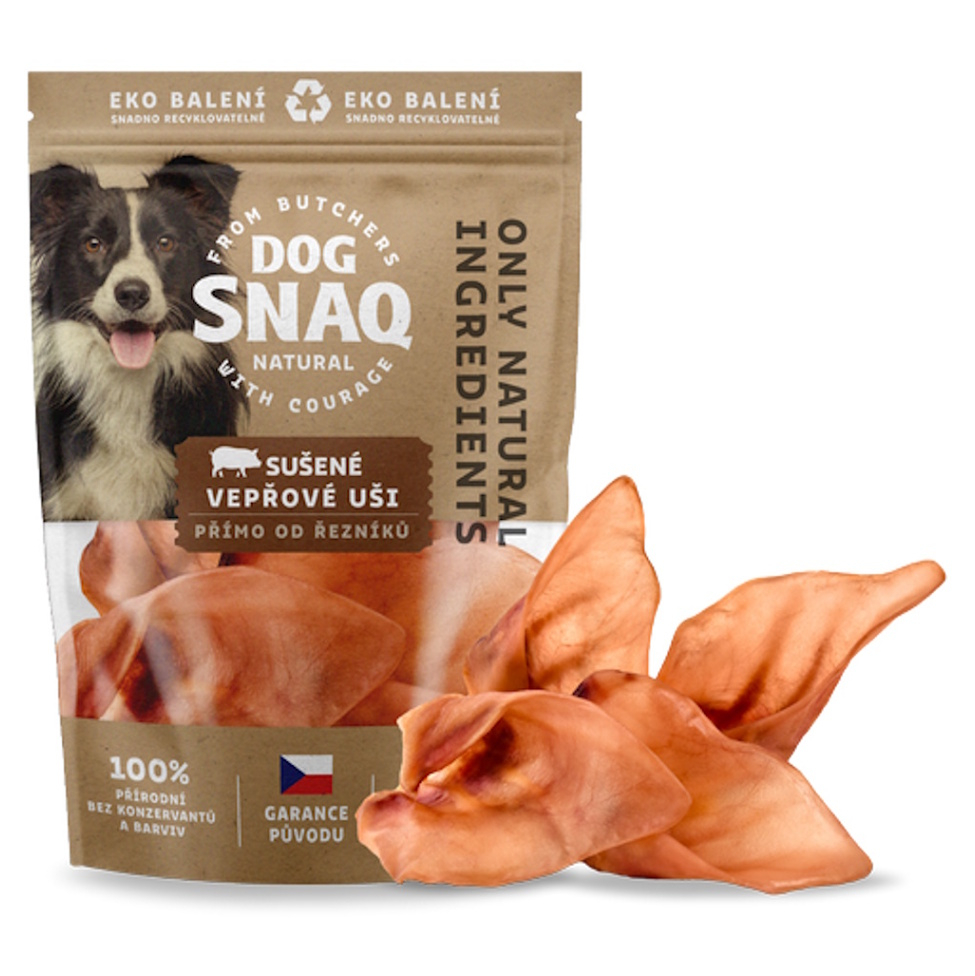 E-shop DOG SNAQ Vepřové ucho sušené 4 ks