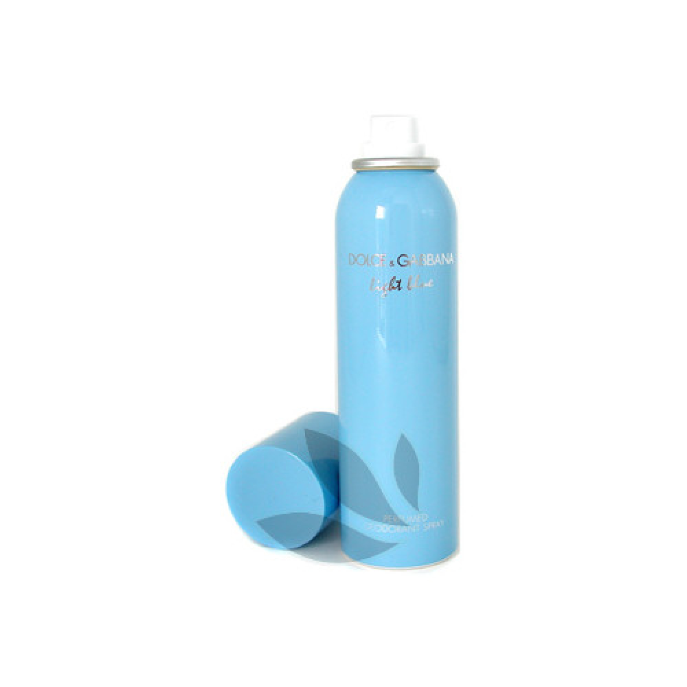 light blue deodorant spray