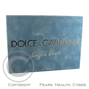Dolce & Gabbana Light Blue Pour Homme - toaletní voda s rozprašovačem 125 ml + balzám po holení 75 ml + sprchový gel 50 ml