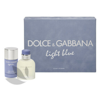Dolce & Gabbana Light Blue Pour Homme - toaletní voda s rozprašovačem 75 ml + tuhý deodorant 75 ml