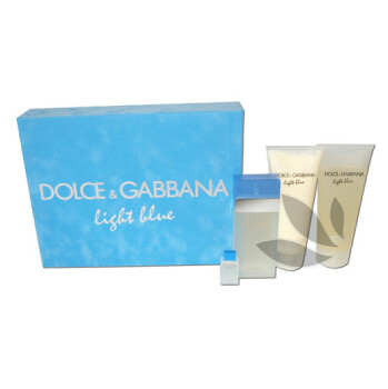 Dolce & Gabbana Light Blue - toaletní voda s rozprašovačem 100 ml + tělové mléko 200 ml + miniatura + sprchový gel 200 ml