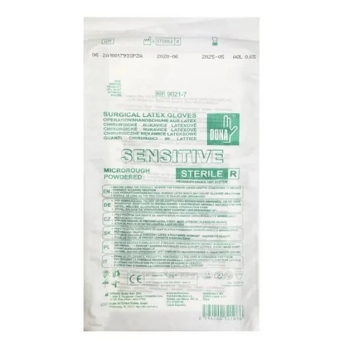 DONA Sensitive rukavice operační sterilní prašné velikost 6 pár (Chirurgické rukavice) - Chirurgické sterilní
