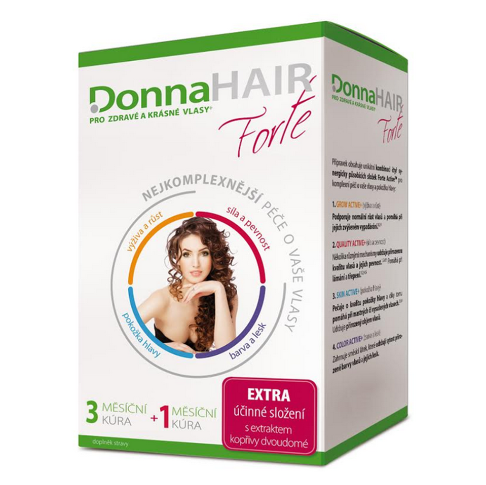 E-shop DONNA HAIR Forte 4 měsíční kúra 90+30 tobolek