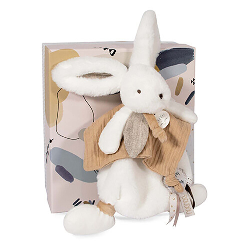 E-shop DOUDOU Plyšový králíček s muchláčkem béžová 25 cm