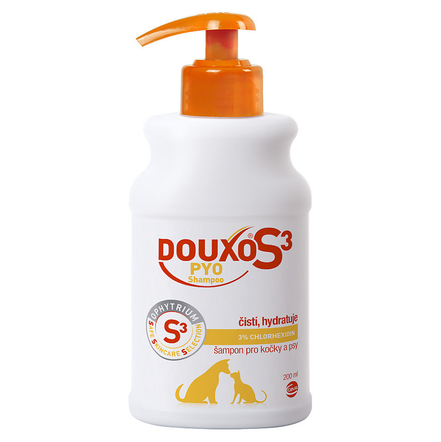 Levně DOUXO S3 Pyo šampon pro psy a kočky 200 ml