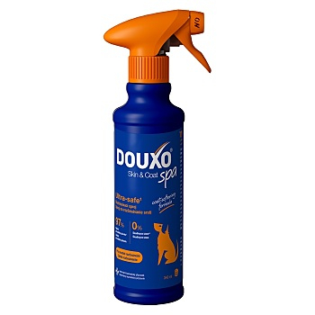 DOUXO Skin & Coat spa rozčesávací sprej  pro psy 340 ml (Šampony pro psy) - Ošetřující, Vyživující, Zvířecí, Hypoalergenní, Bezoplachové