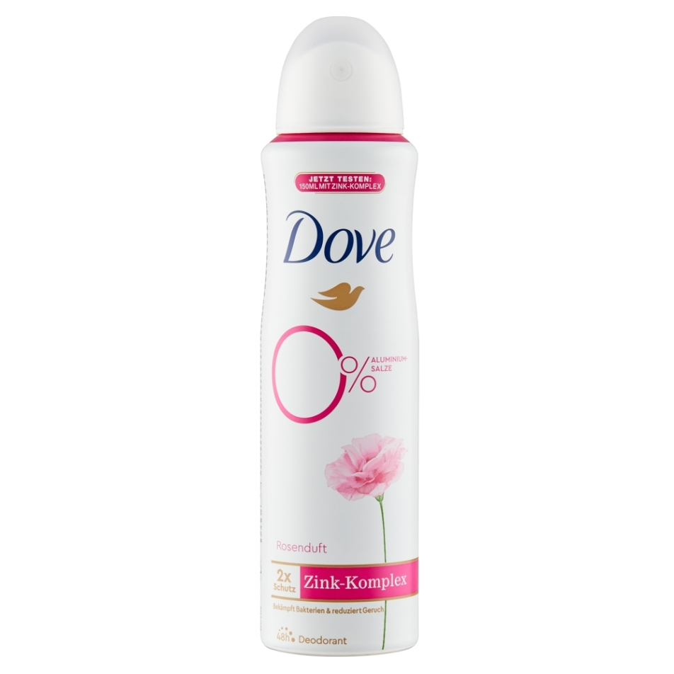 E-shop DOVE 0% ALU Růže a Jasmín deodorant sprej 150 ml
